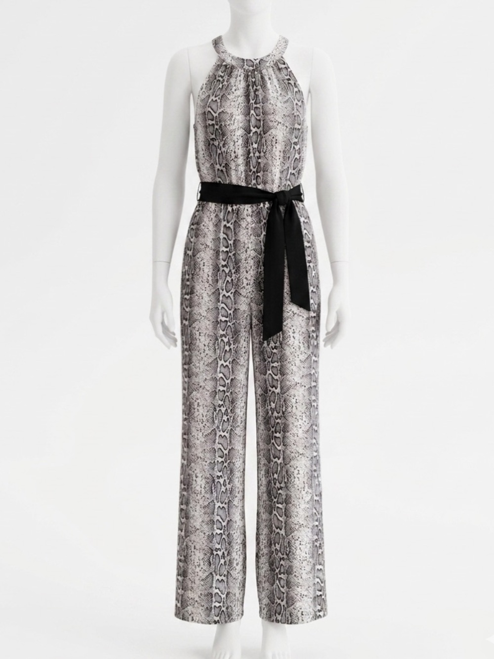 NWT Love&Legend (Addition Elle) Snakeskin Halter Wide-Leg Jumpsuit - 24 Plus